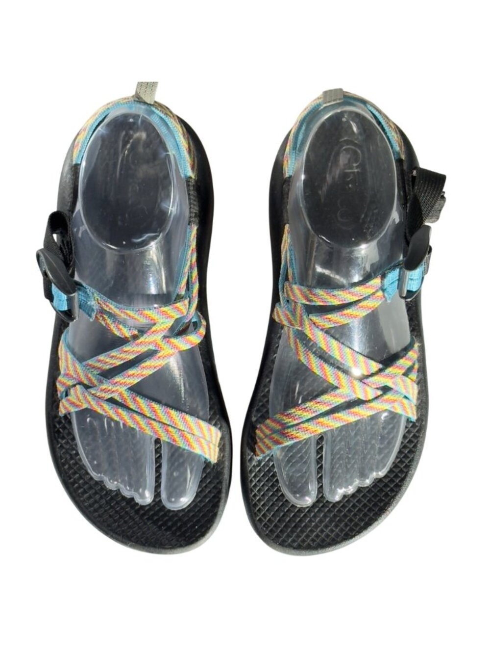 CHACO Z/Cloud Sandals Adjustable Straps Vibrant Pattern Size UK 5 US 7 - Picture 5 of 13